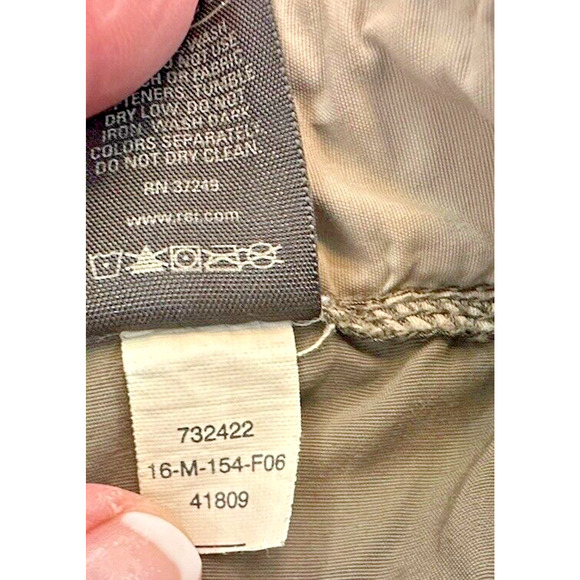 REI Mens Activewear Pants LX28 Army Green Convertible Shorts UPF 50 Belted Cargo - Picture 11 of 16